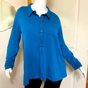 Soft Surroundings long sleeve collared shirt